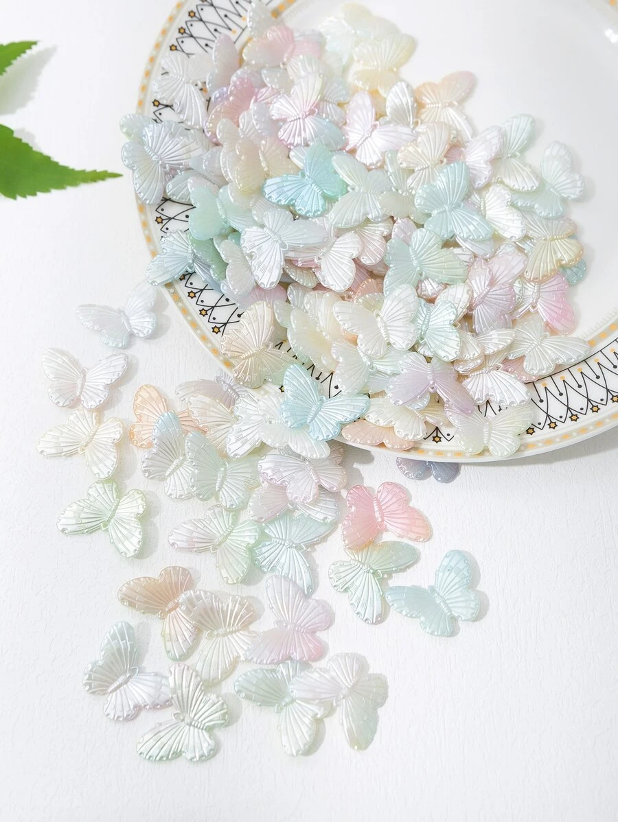 50 Mặt Dây Chuyền Tự Làm Bướm - Nhiều màu - Xem 1