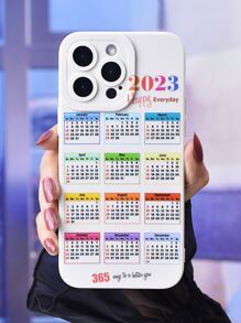 Calendario con estampado Funda para móvil - Multicolor - Ver 1