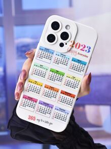 Calendario con estampado Funda para móvil - Multicolor - Ver 2