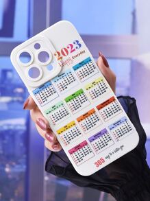 Calendario con estampado Funda para móvil - Multicolor - Ver 4