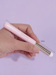 2pcs Letter Graphic Lip Brush, Portable, Suitable For Both Beginners And Professionals, Round Head Lip Smudge Brush, Matte Effect Professional Lip Gloss Applicators Lipstick Brush, Artificial Fiber Makeup Brush - View 3