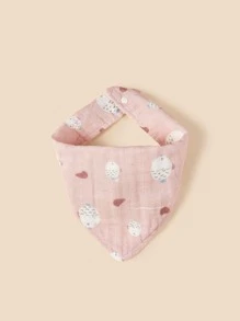3pcs/Pack Infant Bib With Cute Heart & Pony Prints - Multicolor - View 4