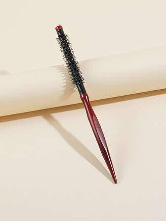 1 pieza Pequeño Tubo De Aluminio Flequillo De Aire Rodillo Rizador Cepillo De Pelo Peine - 5#