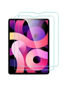 2入組鋼化膜屏幕保護膜適用於iPad - 無色 - 查看 2