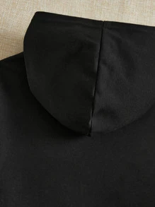 SHEIN Cô gái Tween Đồ họa Hoạt hình Thả vai Hoodie & In hoa Báo Xà cạp - Nhiều màu - Xem 6