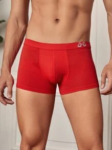 Men 5pcs Letter Graphic Boxer Brief - Multicolor - View 3