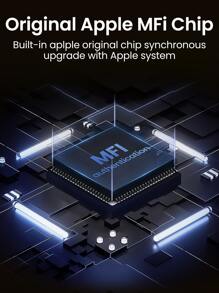 UGREEN 编织 MFi Lightning USB A 转 Lightning 数据线，兼容 充电 Car Play，MFi 认证 - 黑色 - 查看 6