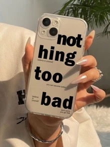 Slogan Graphic Phone Case - Multicolor - View 2