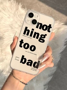 Slogan Graphic Phone Case - Multicolor - View 4