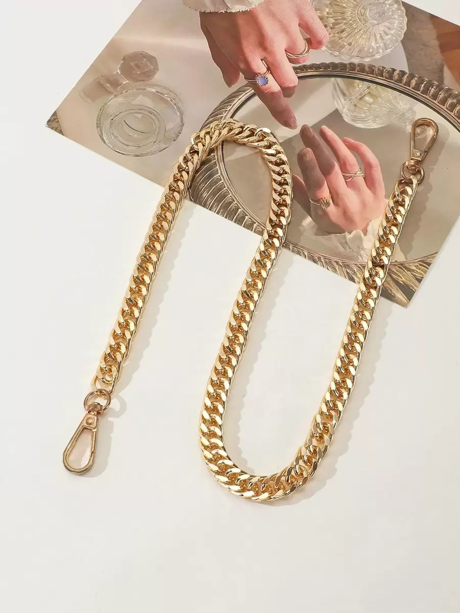 1pc 60cm Regular Metal Bag Chain, Lightweight Multi-Purpose Bag Accessories - Gold - View 1