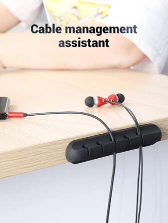 Clip de fijación universal de cable para escritorio, organizador de cables