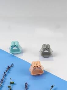 1入組掛壁式隨機色掃帚收納架