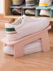 Estante de almacenamiento de zapatos de plástico ajustable