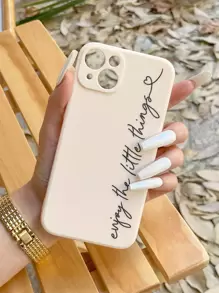 Apple 1pc Colorful Slogan Printed Phone Case Compatible With IPhone Compatible With IPhone 11,IPhone 13,IPhone 14 Pro Max