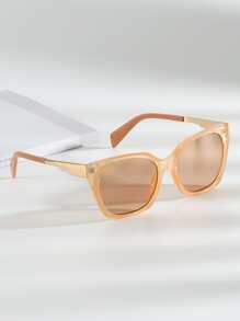 Gafas de sol de lentes tintadas - Champán - Ver 1