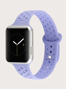 Silicone Watchband Compatible With Apple Watch