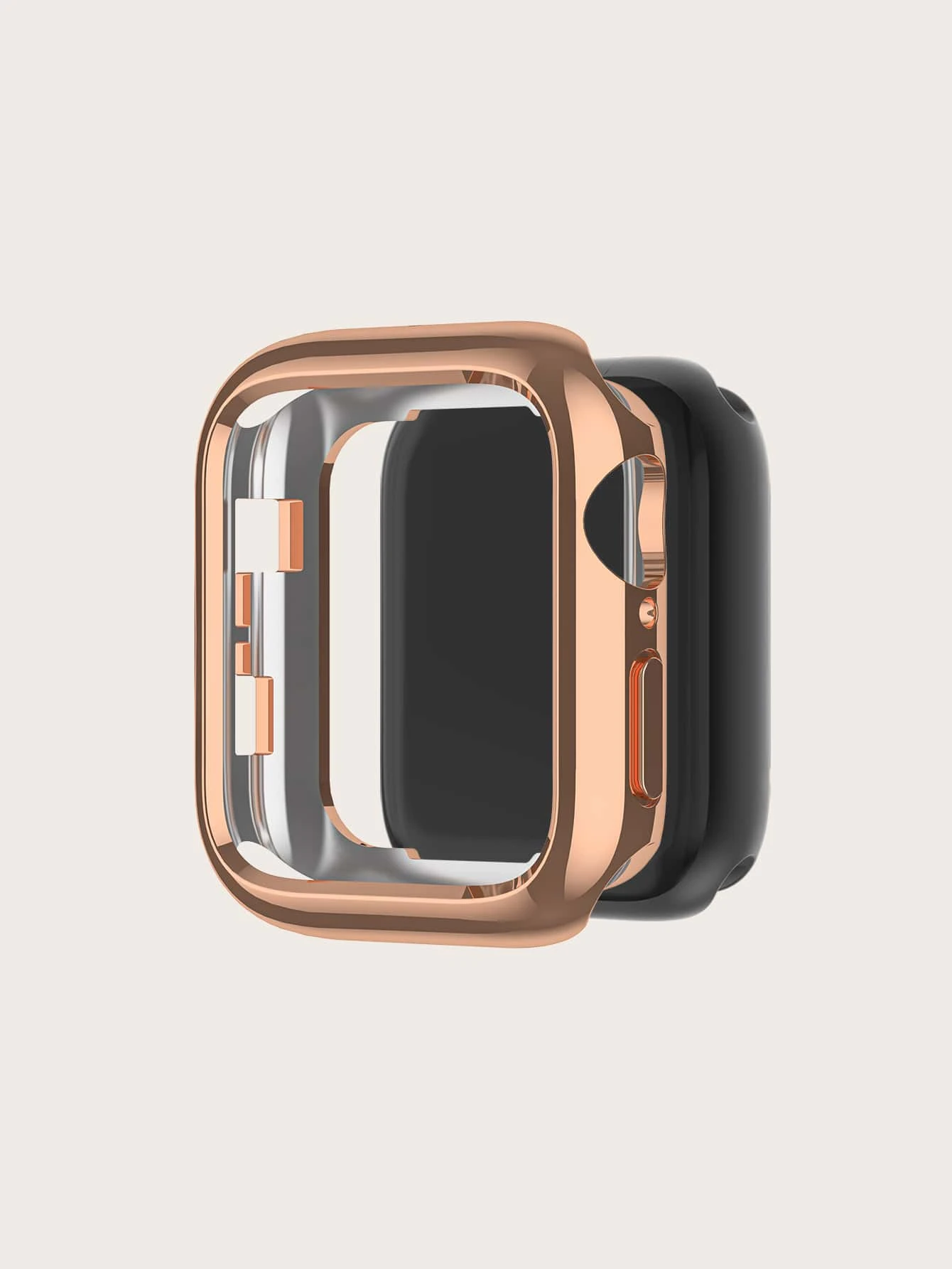 Vỏ đồng màu tương thích với Apple Watch - Hoa hồng vàng - Xem 1