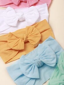 6pcs Baby Bow Knot Hair Band - Multicolor - View 8