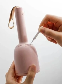 10 piezas Cepillo de limpieza de cabezal de ducha de baño, cepillo pequeño antiobstrucción de lavado, cepillo de limpieza de huecos de poros para orificio de teléfono de baño de cocina - Blanco - Ver 5