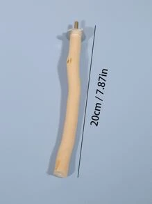 Dragon Wood Bird Stand For Pet Parrot Macaw African Greys, Big Birds Perch Natural Rough Wood Cage Accessories - White - View 4