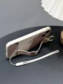 With Phone Charm 1pc Design Tpu Case With Heart Pendant And Lanyard Compatible With Iphone 11/12/13/14/15/15 Pro/15 Plus/15 Pro Max And Samsung Models Compatible With IPhone15/15Plus/15Pro/15Promax - Multicolor - View 4