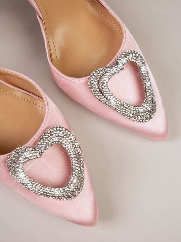 Rhinestone Ankle Strap Jewel Embellished Pumps SHEIN USA