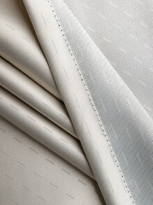 Panel única Cortina opaca liso - Beis - Ver 6