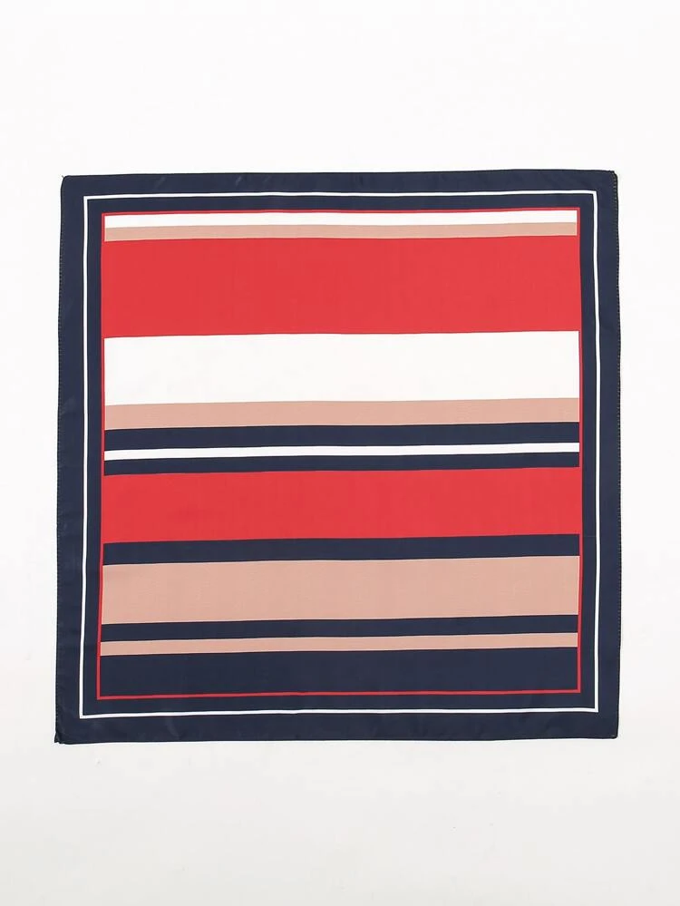 1pc Simple Printed 55 Square Scarf, New Spring Arrival For Women, Can Be Used As Bandana, Waistband, Bag Accessory, Streamer Headscarf, Fashionable Scarf Bandana,Hair Band,Head Band Ideal For Dressing Up Your Look