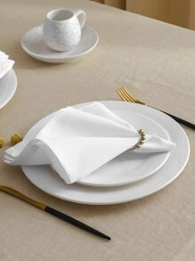 6pcs Solid Cloth Napkin