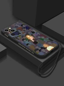 Funda de teléfono con gráfico de figura compatible con iPhone 15/15 Plus/15 Pro/15 Pro Max - Multicolor - Ver 1