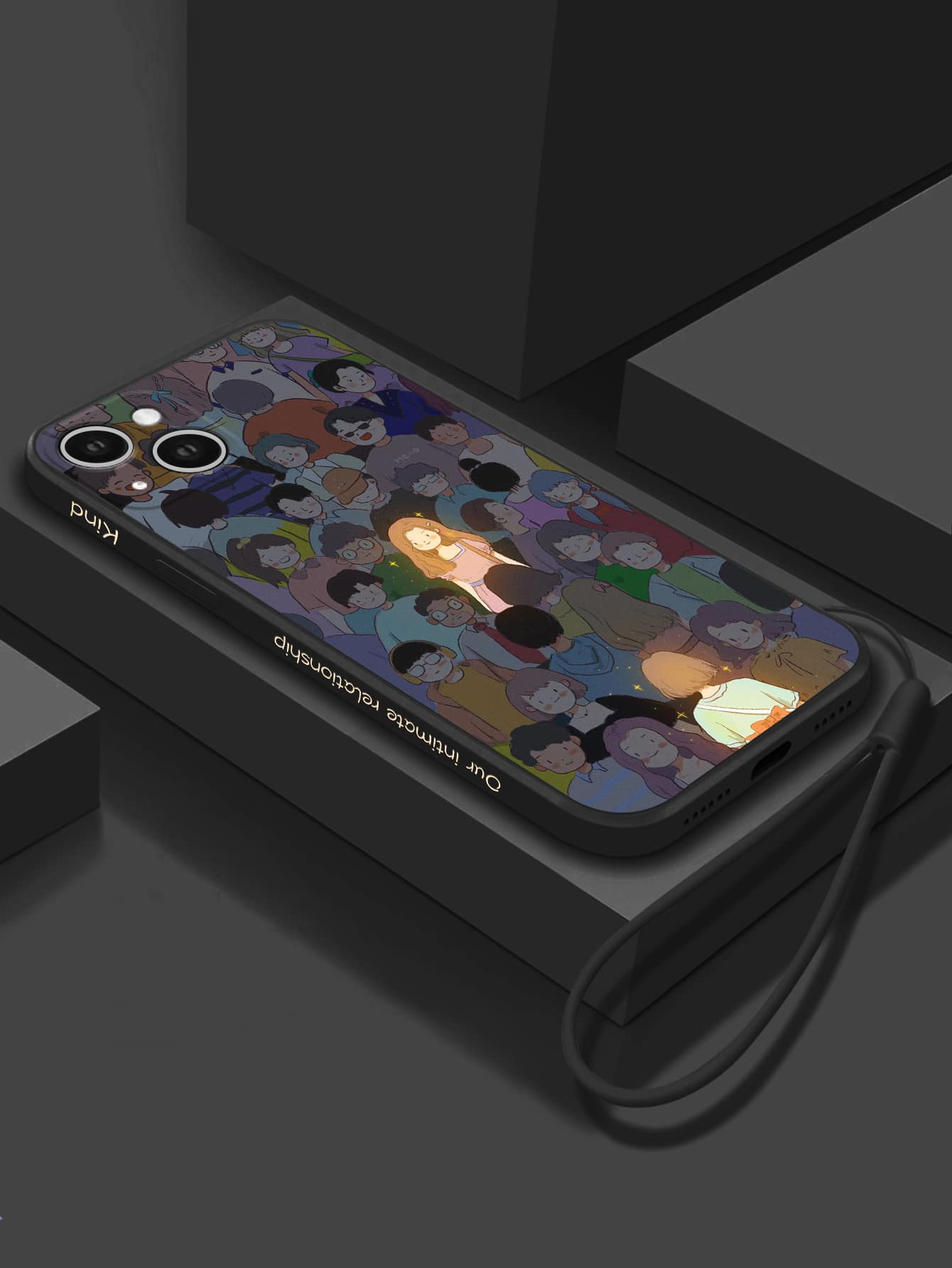 Funda de teléfono con gráfico de figura compatible con iPhone 15/15 Plus/15 Pro/15 Pro Max - Multicolor - Ver 1