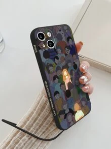 Funda de teléfono con gráfico de figura compatible con iPhone 15/15 Plus/15 Pro/15 Pro Max - Multicolor - Ver 2