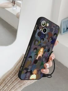 Funda de teléfono con gráfico de figura compatible con iPhone 15/15 Plus/15 Pro/15 Pro Max - Multicolor - Ver 3