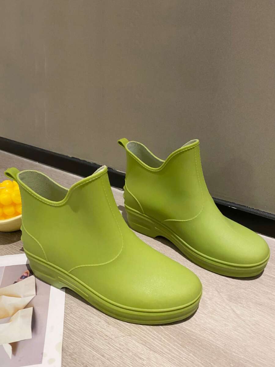 Minimalist Slip On Rain Boots SHEIN USA