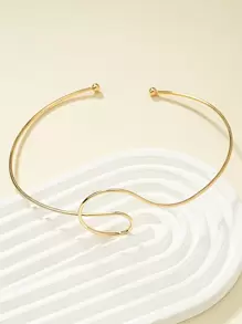Minimalist Cuff Choker - Yellow Gold - View 2
