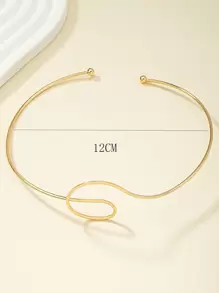 Minimalist Cuff Choker - Yellow Gold - View 3