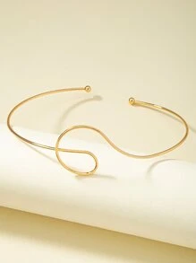 Minimalist Cuff Choker - Yellow Gold - View 4