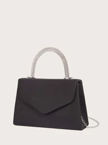 Minimalist Satchel Bag - Black - View 3