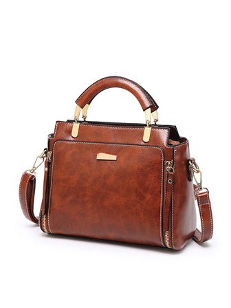 防水、輕盈、商務休閒金屬裝飾方形包復古適合青少年女大學生、菜鳥和白領，非常適合辦公室、大學、工作、商務、通勤