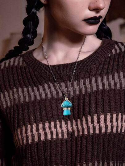 Mushroom Pendant Necklace