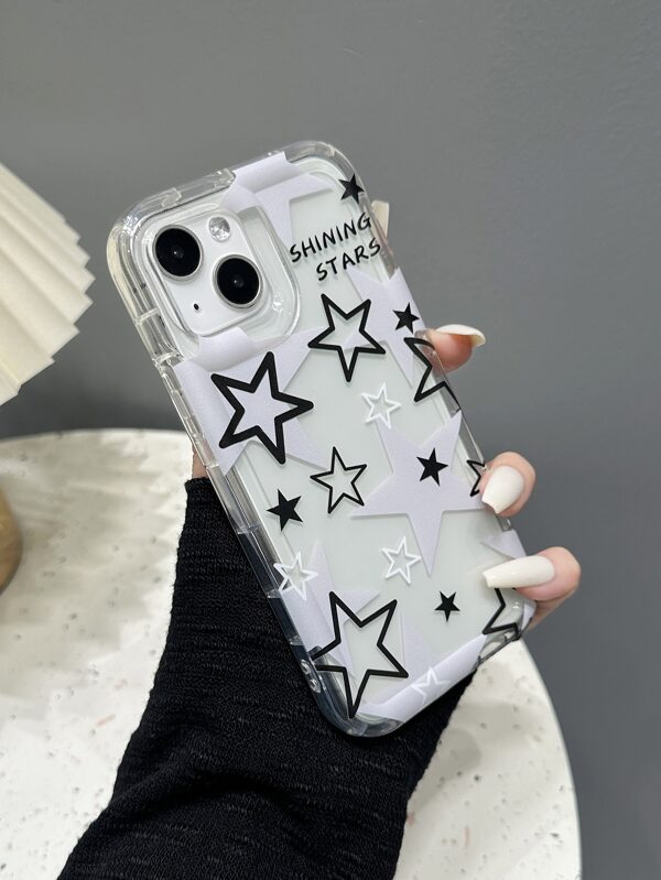 Star Print Clear Phone Case SHEIN USA