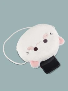 Girls Cartoon Design Crossbody Bag - White - View 4