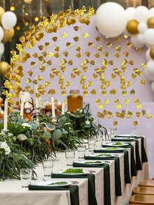 4pcs Metallic Artificial Vine - Gold - View 2