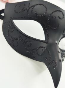 1入组裝派對用隨機圖案閃光細節服裝眼罩 - 黑色 - 查看 3