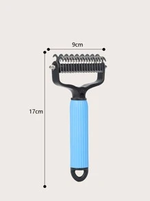 1pc Random Color Stainless Steel Pet Hair Comb - Multicolor - View 4