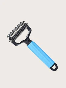 1pc Random Color Stainless Steel Pet Hair Comb - Multicolor - View 5