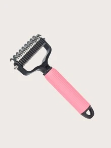 1pc Random Color Stainless Steel Pet Hair Comb - Multicolor - View 6