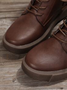 Women's New Spring/Fall English Style Chelsea Boots, Short Boots With Side Zipper, Plus Size, Autumn/Winter,Boots For Women - Rust Brown - View 6