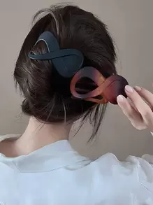 2pcs Infinity Design Alligator Hair Clip Casual - Multicolor - View 2