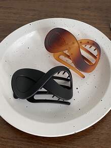 2pcs Infinity Design Alligator Hair Clip Casual - Multicolor - View 5